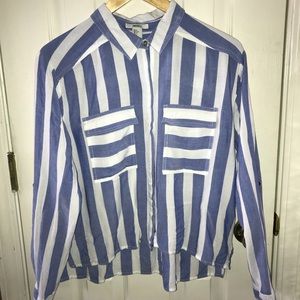 FOREVER 21 | Blue & White Vertical Stripes